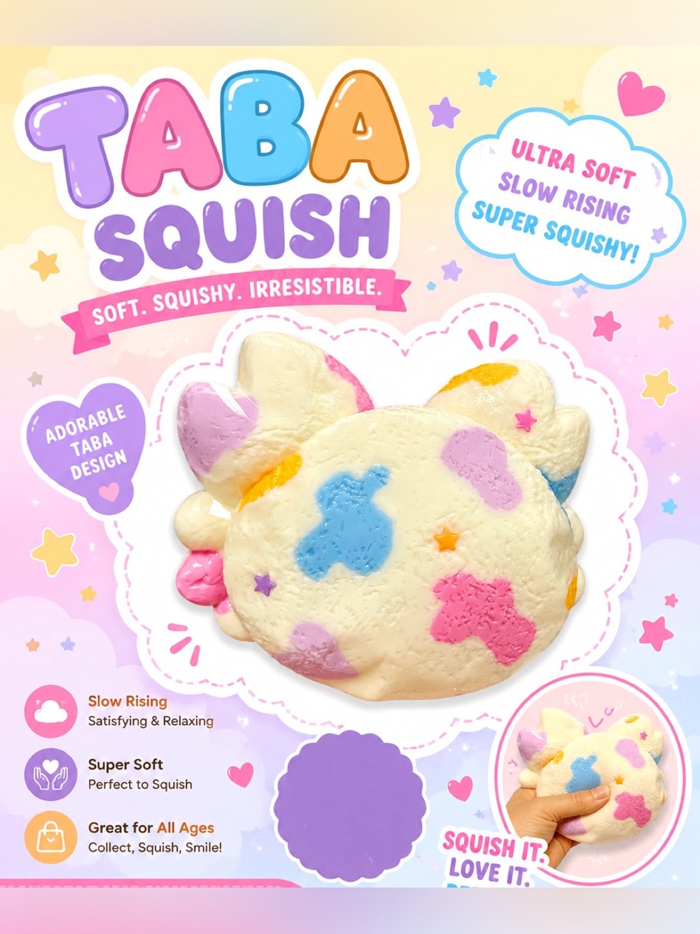 Taba Squishy Colorful Crab New